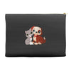 nice cat and dog Accessory Pouches