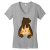 All Good In The Woods Women's V-Neck T-Shirt