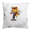 pizza smoking (2) Throw Pillow