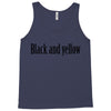 black and yellow Tank Top