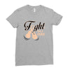 Fight For a Cure Uterine Cancer Awareness Ladies Fitted T-Shirt