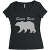 sister bear Women's Triblend Scoop T-shirt