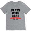 Plays With Cars V-Neck Tee
