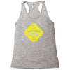 warning may...talking about fishing Racerback Tank