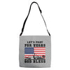 Lets Pray For Vegas, God Bless Adjustable Strap Totes
