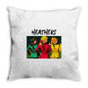 heathers girls black Throw Pillow