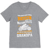 Motorcycles Grandpa V-Neck Tee