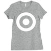 bullseye sticker vinyl decal Ladies Fitted T-Shirt