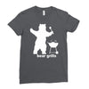 bear grills bbq funny Ladies Fitted T-Shirt