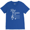 she wants the d black V-Neck Tee