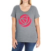 flower Ladies Curvy T-Shirt