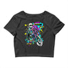 pop biker Crop Top