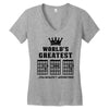 F Chord Dad Funny Guitar Women's V-Neck T-Shirt