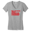 beard jus started Women's V-Neck T-Shirt