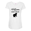 Daddy Bear - Baby Bear Custom Name Maternity Scoop Neck T-shirt