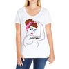 girl power survivor breast cancer Ladies Curvy T-Shirt