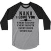 I Love You Nana 3/4 Sleeve Shirt