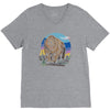 polygon bear graphic V-Neck Tee