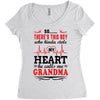 There's This Boy Who Stole My Heart He Calls Me Grandma Women's Triblend Scoop T-shirt