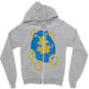 sad hedgehog Zipper Hoodie