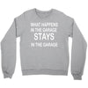 stays in the garage Crewneck Sweatshirt