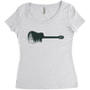 Guitar Women's Triblend Scoop T-shirt