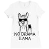 no drama llama Ladies Fitted T-Shirt