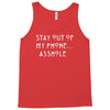 stay out of my phone Tank Top