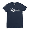 the damned band logo screen printed retro Ladies Fitted T-Shirt