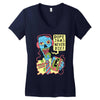 dope jams zombie Women's V-Neck T-Shirt