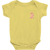 breast cancer ribbon survivor pocket Baby Bodysuit