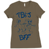peanut butter and jelly bff Ladies Fitted T-Shirt