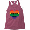 You're Looking At A Rainbow Racerback Tank