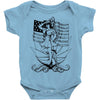navy  girl Baby Onesie