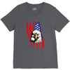 american eagle usa flag head V-Neck Tee