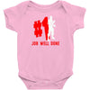 job well done batle royal gaming Baby Bodysuit