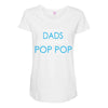 best dad get promoted to pop pop Maternity Scoop Neck T-shirt