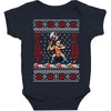 ugly sweater fight christmas t shirts Baby Bodysuit