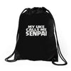 my uke calls me senpai Drawstring Bags