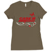 case ih farm butterfly Ladies Fitted T-Shirt
