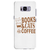 books and cats and coffee Samsung Galaxy S8 Plus