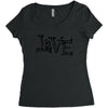 LOVE COUPLE Women's Triblend Scoop T-shirt