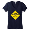dark passenger on board Women's V-Neck T-Shirt