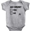 am i drunk Baby Bodysuit