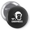 98% chimpanzee Pin-back button