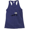 stop following me monkey Racerback Tank
