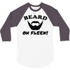 mens beard 3/4 Sleeve Shirt