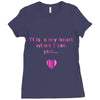 this is my heart when i see you Ladies Fitted T-Shirt