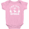This Girl Loves Rottweile Baby Onesie