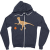 T-Rex Basketball Zipper Hoodie